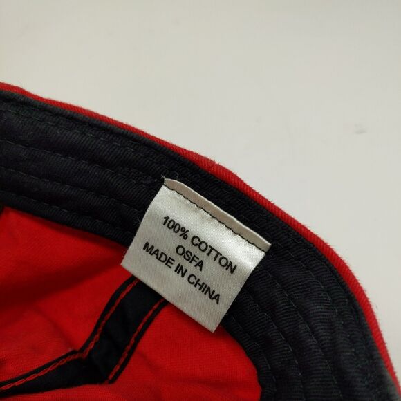 Stylemaster Strapback Hat Jim Beam Racing Red Black OSFA Embroidered Logo #7 - Picture 13 of 14